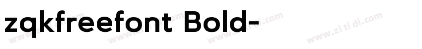 zqkfreefont Bold字体转换